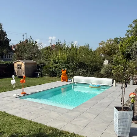 Nyaraló Maison Familiale Avec Piscine Privative Sélestat