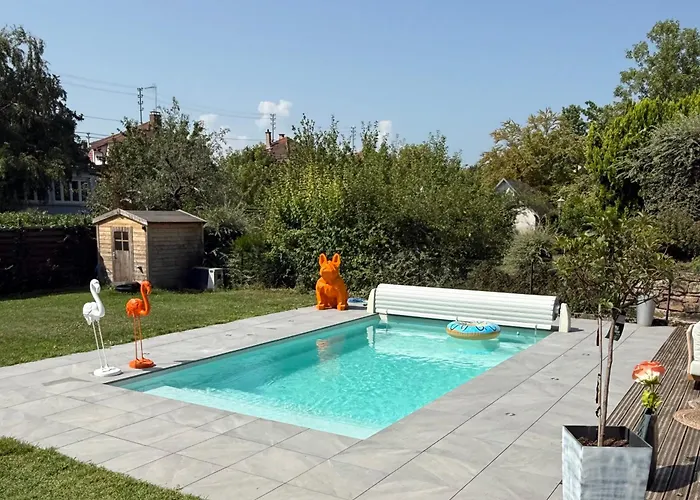 Сasa de vacaciones Maison Familiale Avec Piscine Privative Sélestat